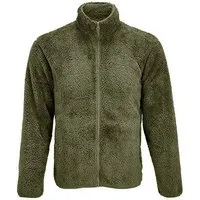Sol s Sol's Winter Fleecejacke dick und kuschelig recycelt Unisex Seitentaschen mit Reißverschluss Winterjacke Polarfleece XXS bis 4XL Sherpa, Grün (army), – Produktbild 1 von 1