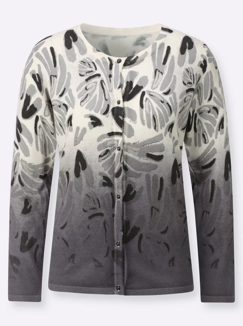 Witt Cardigan, Champagner-anthrazit-bedruckt, – Produktbild 2 von 2
