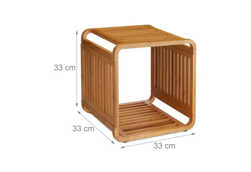 RELAXDAYS RELAXDAYS Badregal Bambus Regal mit Ablagen, 1-tlg., 2, Braun, – Produktbild 4 von 5