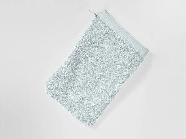 Yumeko Waschlappen Terry 15x22 - 4 Stk. Yumeko aus Bio-Baumwolle, Bubble blue, – Produktbild 2 von 3