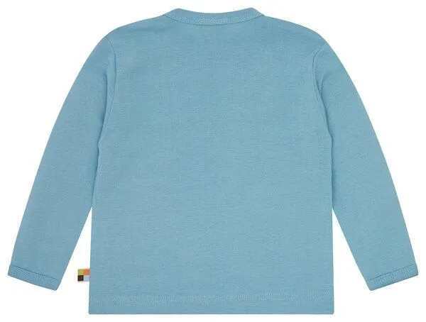 loud + proud loud + proud Babys & Kinder Shirt uni, GOTS-zertifiziert, Air(blau), – Produktbild 2 von 3