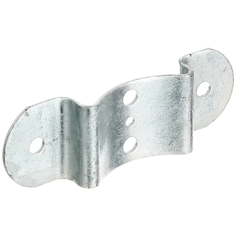 Alberts ALBERTS Zaun-Riegelbeschlag, für Pfosten und Halbrund- ZaunriegelØ80mm, feuerverzinkt, LxB 40x121mm – Produktbild 1 von 1