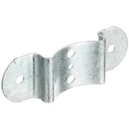 Alberts ALBERTS Zaun-Riegelbeschlag, für Pfosten und Halbrund- ZaunriegelØ80mm, feuerverzinkt, LxB 40x121mm – Produktbild 1 von 1