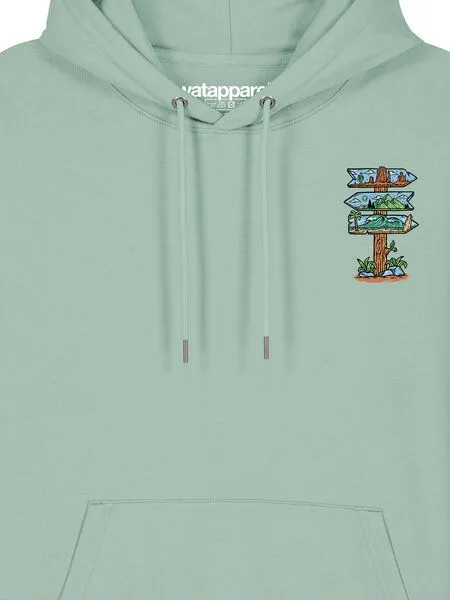 watapparel watapparel Hoodie Unisex Adventure is everywhere, Aloe, – Produktbild 3 von 4