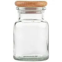 mikken mikken Gewürzglas / Vorratsglas 150 / 300 ml rund mit Holzdeckel – Produktbild 1 von 1