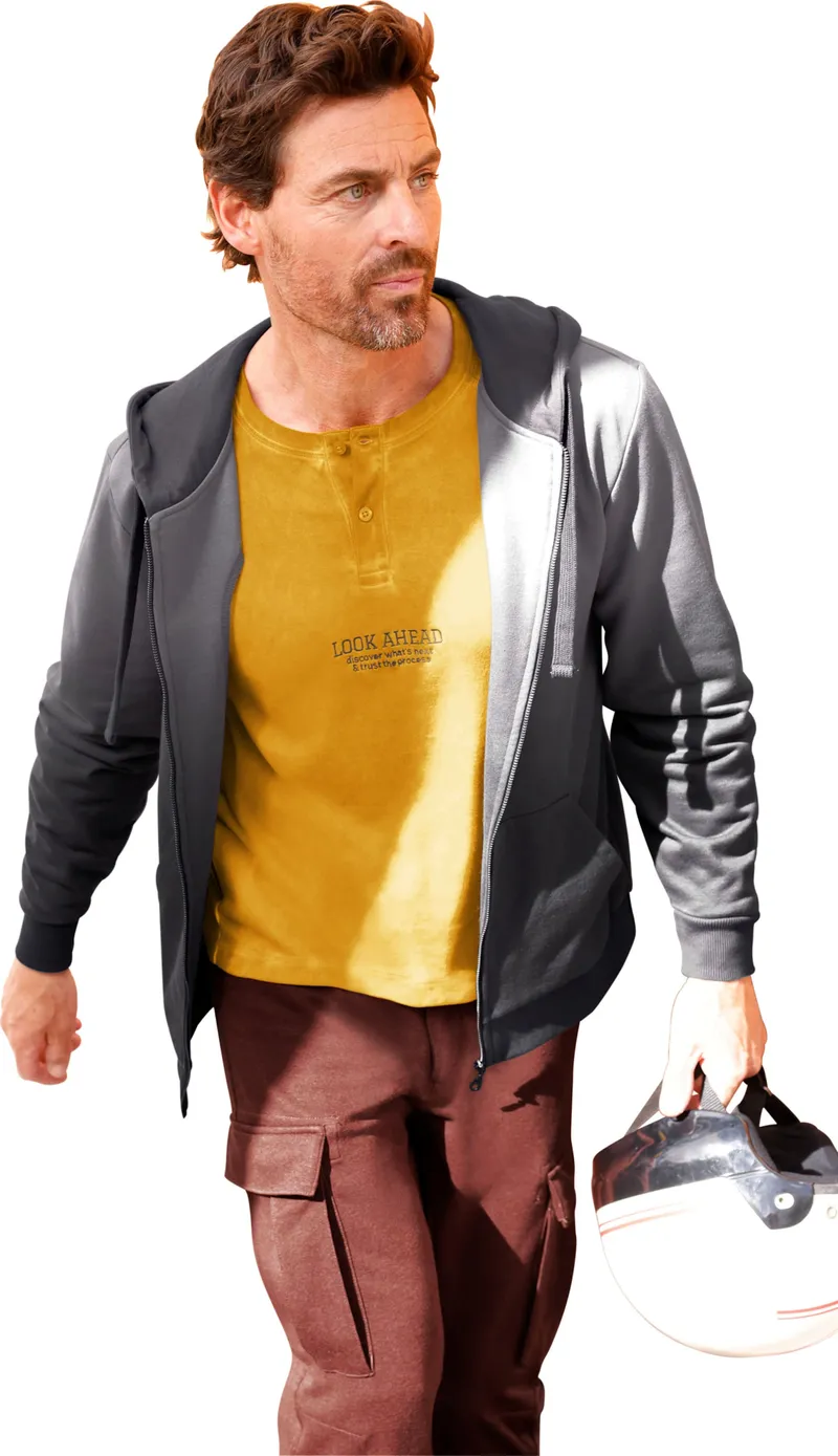 marco donati Langarmshirt ocker, Ocker, – Produktbild 3 von 3