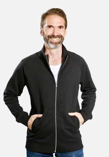 TORLAND TORLAND Herren Sweatshirt-Jacke TRAILER, Schwarz, – Produktbild 1 von 3
