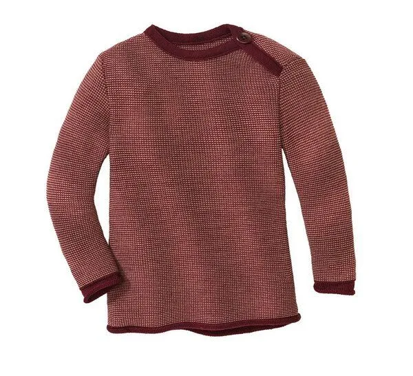 Disana Disana Melange-Pullover bio Merinowolle, Rose, – Produktbild 2 von 7
