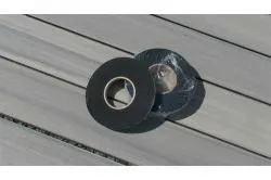 woodstore24 Sicherungsband für WPC UK, schwarz, Rolle 10 Meter, einseitig selbstklebend (Serie Woodstore) – Produktbild 2 von 2