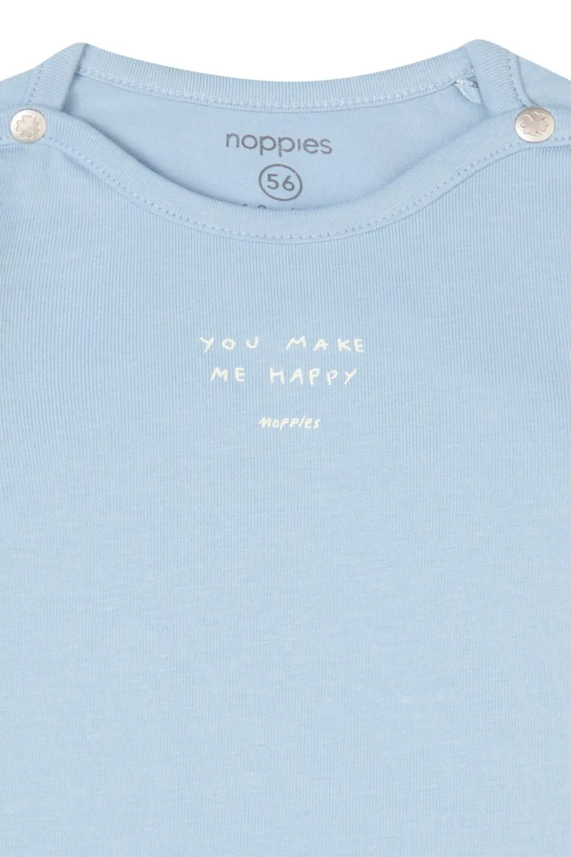 Noppies Baby Langarmshirt Neisse, Blau, – Produktbild 3 von 3