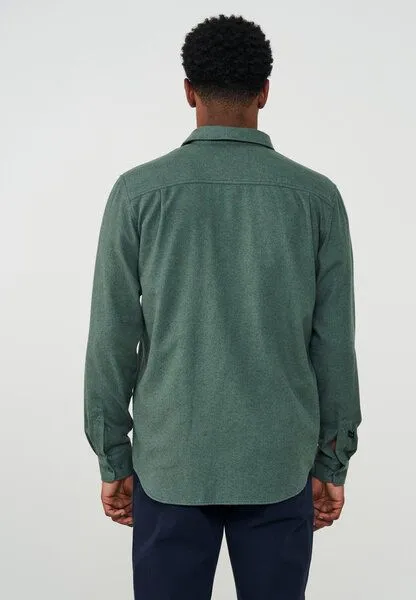 recolution Hemd aus Tencel Bio-Baumwolle Mix | DISANTHUS TWOTONE recolution, Deep green (grün), – Produktbild 2 von 4