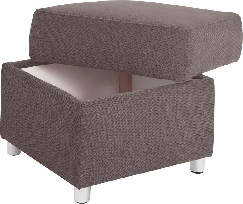 sit&more Hocker Sonoma, mit Stauraumfach, Braun, – Produktbild 1 von 7
