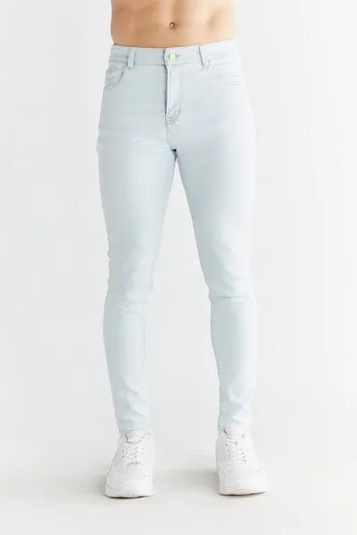 Evermind Evermind M's Skinny Fit-MD1014, Ice blue, – Produktbild 2 von 4