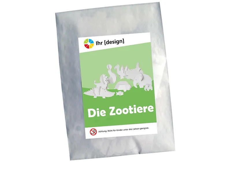 Bastelbogen 'Zootiere' – Produktbild 1 von 1