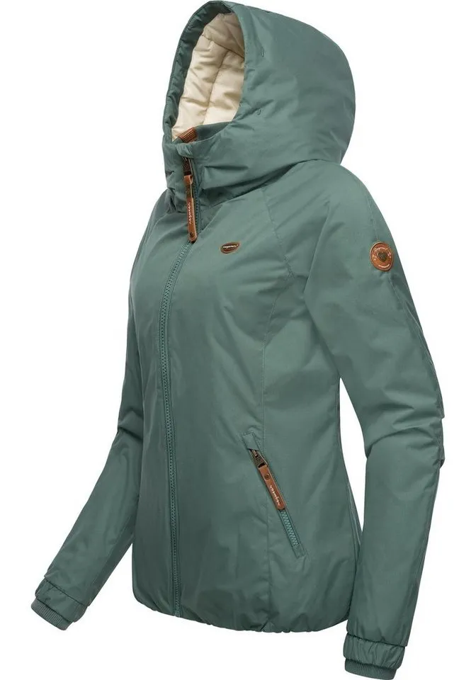ragwear ragwear Winterjacke Dizzie Winter wasserdichte Outdoorjacke mit Kapuze für den Winter, Grün, – Produktbild 3 von 5