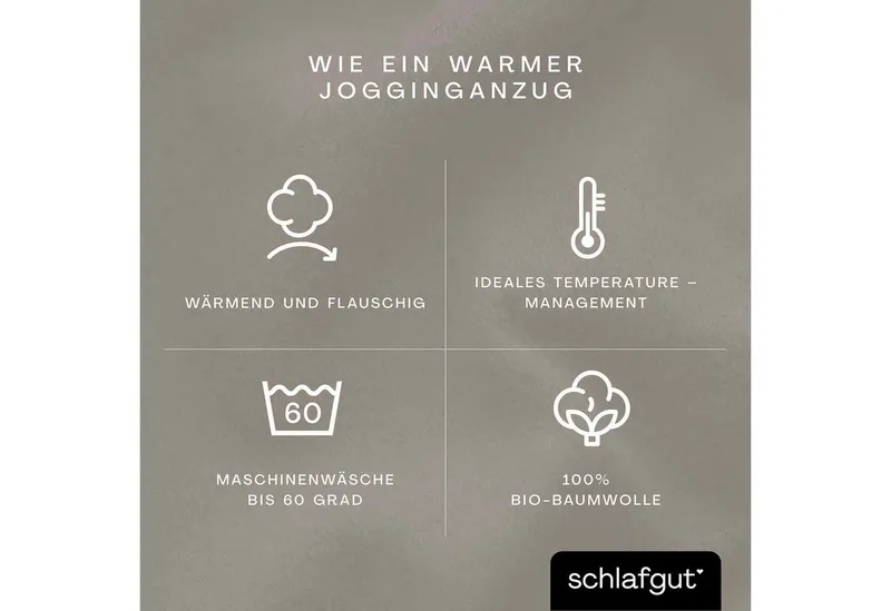Schlafgut Schlafgut Spannbettlaken Soft Contact, Feinbiber, Gummizug: rundum, (1 Stück), 100% Bio Baumwolle, Beige, – Produktbild 5 von 5