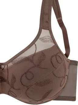 petite fleur by Lascana Minimizer-BH mocha-mousse+weiß – Produktbild 1 von 1