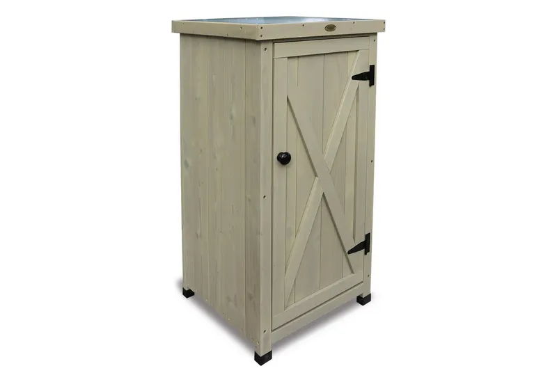 HABAU Geräteschrank (Kompakt) wetterfest lasiert, aus FSC®-zertifiziertem Material, Grau, – Produktbild 2 von 5