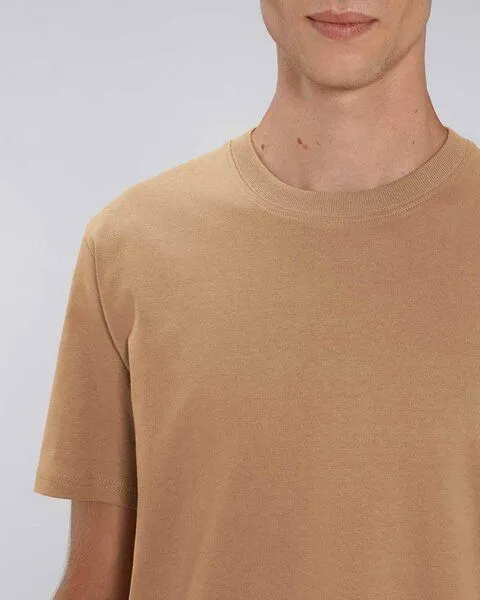 YTWOO YTWOO Herren schweres Bio T-Shirt. Männer Premium Basic Shirt. Heavy Cotton, Camel, – Produktbild 2 von 4