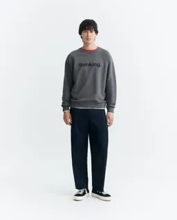 thinking mu Thinking MU Herren vegan Sweatshirt Thinking Pepe In Grau – Produktbild 1 von 1
