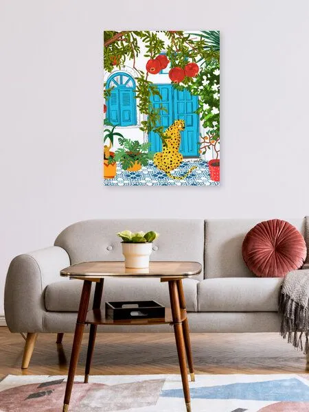 Photocircle Photocircle Poster / Leinwandbild - Cheetah Home – Produktbild 2 von 4