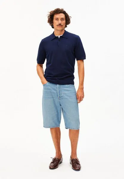ARMEDANGELS ARMEDANGELS BAGGY HEMP Herren Jeans-Shorts aus 100% TENCEL Lyocell, Blue, – Produktbild 4 von 4