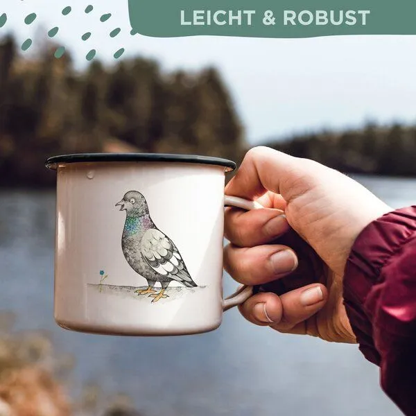 LIGARTI Emaille Tasse – Claudette – LIGARTI Tiermanufaktur – Produktbild 4 von 4