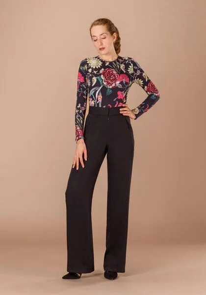 Atelier SNOW Atelier SNOW Set Langärmliger Body + Marlenehose Elena aus Bio-Lyocell, Camellia, – Produktbild 2 von 3