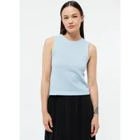 Givn Berlin Givn Berlin Stricktop GBSHIRLEY cropped aus Bio-Baumwolle im Jacquard Muster, Ice water blue (jacquard), – Produktbild 1 von 1