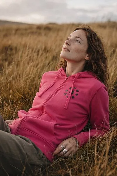KOKOworld KOKOworld Kapuzenjacke Goa-Zip, Pink sun&soil (rosa), – Produktbild 3 von 4