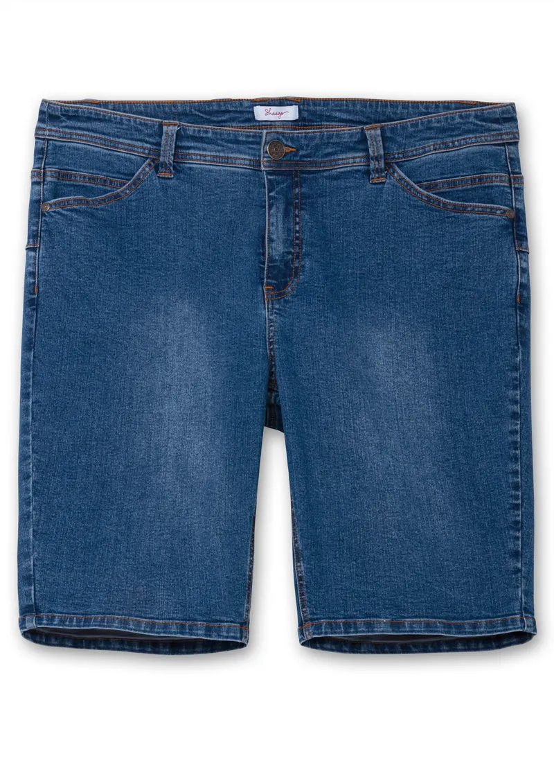 sheego Jeansbermudas blue denim, Blue denim, – Produktbild 1 von 2