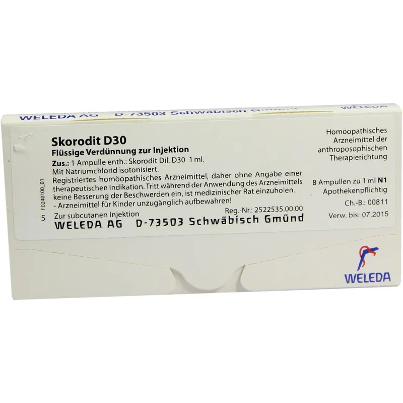 Weleda WELEDA SKORODIT D 30 Ampullen 8X1 ml Ampullen – Produktbild 1 von 1