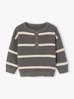 Vertbaudet Vertbaudet Baby Pullover Wabenstrick mit Knopfleiste – Produktbild 1 von 1