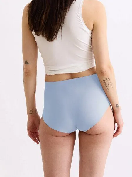 erlich textil erlich textil Light Touch High Waist Slip im 3er Pack aus weichem Modal, made in Europe, Denim, – Produktbild 4 von 5