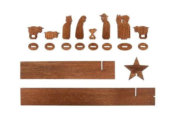 designimdorf designimdorf SIMPLY CHRISTMAS – nachhaltige Weihnachtskrippe aus Eichenholz – Produktbild 2 von 3