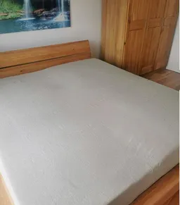 körber mode körber mode Bettlaken reiner Hanf aus Europa, Betttuch einlaufsicher ungebleicht Doppelbett 180x200 Natur pur – Produktbild 1 von 1