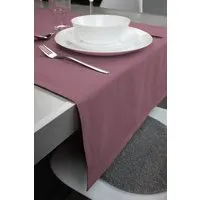 jilda-tex jilda-tex Tischläufer Renforce 100% Bio-Baumwolle Uni 50x160cm, Mauve, – Produktbild 1 von 1