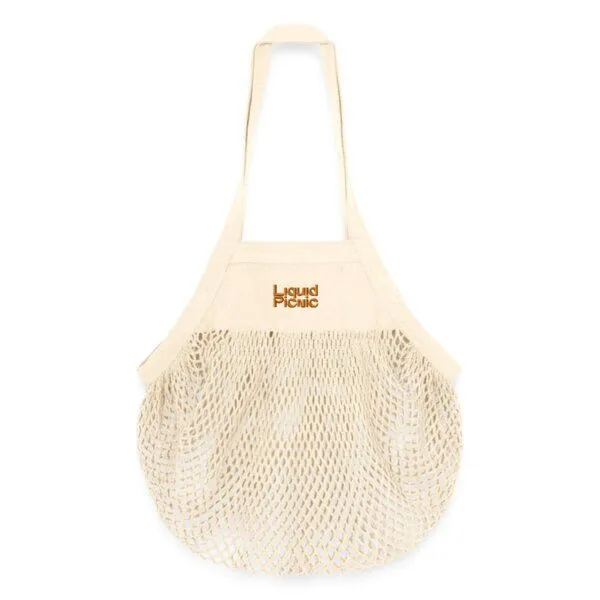 Eukidien Eukidien The Picnic Bag · Mesh-Einkaufstasche aus Bio-Baumwolle · 38 × 41 cm – Produktbild 1 von 2