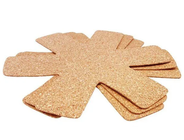 Kork-Deko Kork-Deko Pfannenschutz aus Kork als Stapelhilfe und Schoner für Pfannen 3er Set – Produktbild 2 von 7