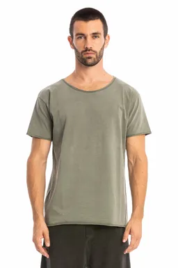 RAVENS VIEW IBIZA RAVENS VIEW IBIZA Herren vegan T-Shirt Cut Dust Olive – Produktbild 1 von 1