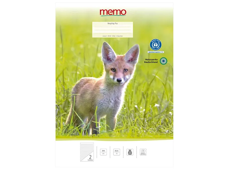 Memo memo Schulheft A4 Lin. 2 / 2. Klasse lin – Produktbild 1 von 1