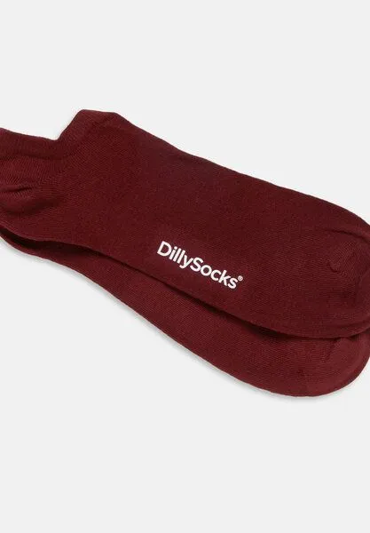DillySocks DillySocks Sneakersocken „One Color Shorties“, Wine red, – Produktbild 3 von 4