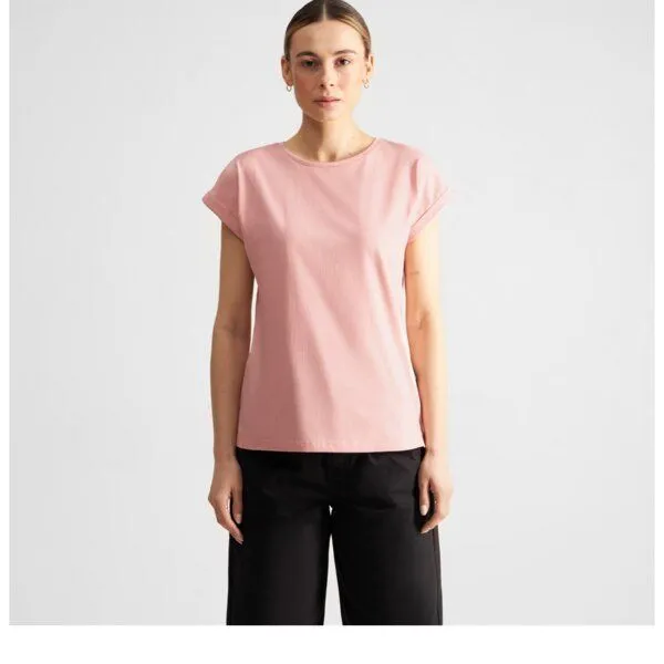 Dedicated Dedicated T-Shirt Visby Base, Silver pink, – Produktbild 1 von 4