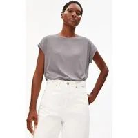 ARMEDANGELS ARMEDANGELS JILAANA Damen T-Shirt aus TENCEL Lyocell Mix, Seal grey, – Produktbild 1 von 1