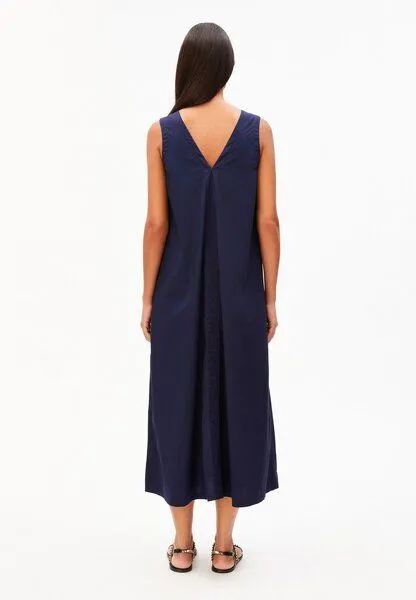 ARMEDANGELS ARMEDANGELS POPLIN Damen Kleid aus 100% Bio-Baumwolle, Tinted navy, – Produktbild 2 von 4