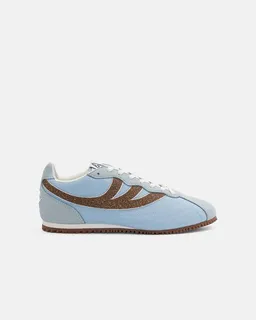 MoEa MoEa Sneakers Rise - Blue & Brown - Palm – Produktbild 1 von 1