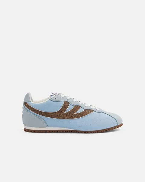 MoEa MoEa Sneakers Rise - Blue & Brown - Palm, Blue, – Produktbild 1 von 4