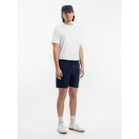 Rotholz Rotholz Kurze Hose - Everyday Short Midnight Stripe - aus einem Bio-Baumwoll/Leinen Mix, Blue, – Produktbild 2 von 4