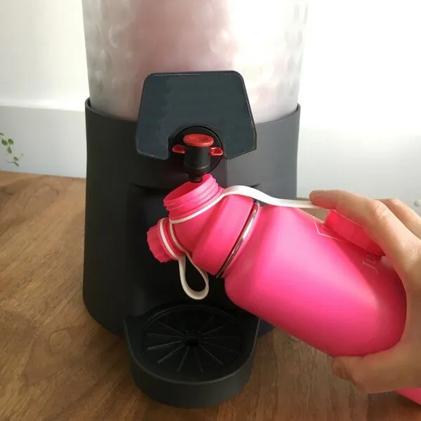 JN JuNiki's JN JuNiki's Trinkflasche aus Edelstahl Vakuum-isoliert 1L/32oz, Pink, – Produktbild 4 von 4