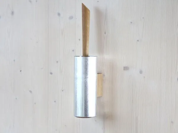 werkvoll by Lena Peter werkvoll by Lena Peter Holz Wand WC-Bürste FIRE, Silber, – Produktbild 2 von 5